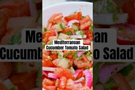 The salad I grew up with - Cucumber Tomato Salad (Salad Recipe!) #saladrecipe