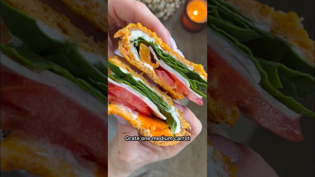 Carrot Flatbread Instead of Bread! NoFlour, Air Fryer