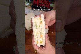 No Cook Veg Mayo Sandwich | 10 Min Breakfast #breakfastrecipes #shorts