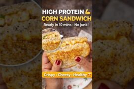 Crispy Cheesy Corn Sandwich That's Actually Healthy #shorts #recipe #sandwich