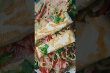 Healthy Paneer Salad with Spicy Curd Dressing #weightloss #fibrerich #healthy