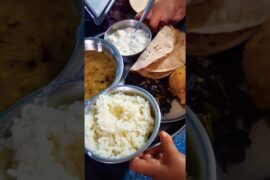 tasty and healthy lunch thali