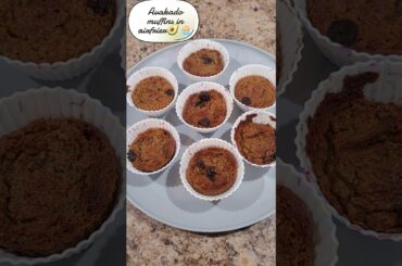 10 min Healthy avacado muffins in airfrier #youtubeshorts #foodshorts #snacks #airfrier#quickrecipe