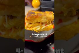 4 Ingredient healthy Breakfast | Easy Cheesy omelette Bread Toast Recipe #easybreakfast #easyrecipes