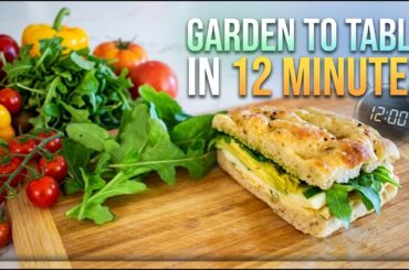 Garden to Table in 12 Minutes - Fresh Arugula Sandwich
