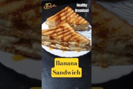 #viralshorts Healthy Breakfast Banana Sandwich #sandwich #bananabread #5minrecipe  #healthybreakfast