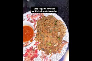 Sunday craving paratha But make it high protein + guilt free Ragi + besan +paneer + spinach paratha