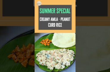 Tangy and nutty Amla Peanut curd rice! #curdrice #healthy #recipe #food #lowcalorie #amla #viral
