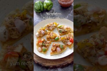 High Protein Pizza without guilt #shorts #youtubeshorts #viral #trending #weightloss #healthy #pizza