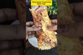 High Protein Veg Wrap | Cheese Paneer Wrap #easyrecipe  #healthy  #shorts #youtubeshorts