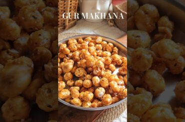 Gur Makhana | Healthy Snacks Recipe #shorts #shortvideo #shortsfeed