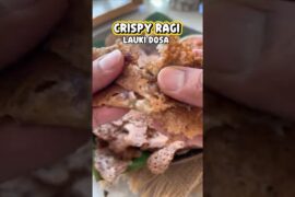 Crispy Ragi Lauki Dosa | No Fermentation | Instant Healthy Breakfast #shorts #ragi