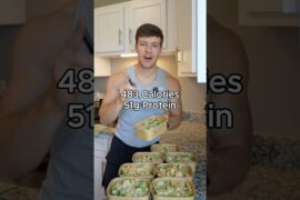 Broccoli Cheddar Mac High Protein Meal Prep Recipe #shorts
