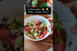 Watermelon Feta cheese salad| weight loss salad #shortsfeed #salad #asmr  #foodaffairswithsupriya