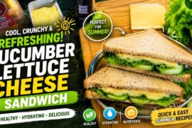 Cucumber Lettuce Cheese Sandwich Recipe | Healthy & Hydrating Summer Snack
