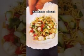 Lets make healthy chaat#recipes #lunch#dinner#viral#makhana # healthy snacks #kids recipes