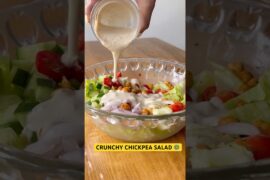 Quick & Addictive Chickpea Salad Recipe #healthyrecipes #weightlossrecipes #easyrecipe