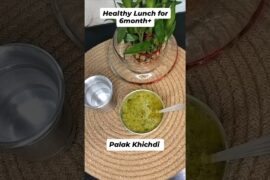 Healthy Lunch for 6month+|Palak khichdi for baby|PalK khichdi recipe #healthybabyfood #ytshorts #yt