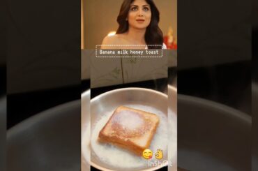 Crispy honey Banana toast Shilpa Shetty.s favourite Frenchtoast | Bread recipe #Ytshorts | healthy