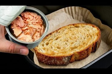JUST Put Canned Tuna on Bread! DELICIOUS, Quick, and Easy to Make Sandwich Recipe!