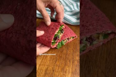 Healthy pink wrap - #healthyrecipes #flourless #dietfriendly #easyrecipe