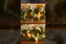 Crispy Veg Sandwich in 5 Minutes | Healthy & Easy Vegetable Bread Sandwich Recipe