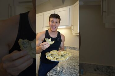 Spinach Feta Chicken Breakfast Biscuits High Protein Meal Prep Recipe #shorts