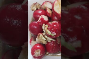 Smashed Radish Salad #radish #short #asmrcooking #recipe #healthyfood