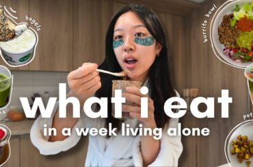 realistic what I eat in a day living alone | healthy meals for BUSY girls who want to TONE UP