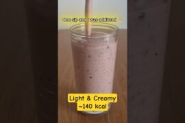 Light & Creamy ~140 kcal #smoothie #breakfast #lowcalorie #healthy