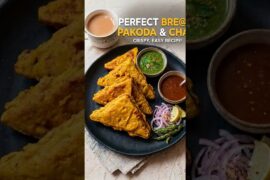 5min Healthy Bread Pakoda full recipe  12gm /slice Protein-Rich Nashta #shortsviral #food #cooking
