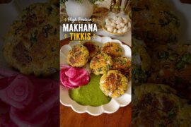 Healthy Makhana Tikki banane ki recipe | High Protein Makhana Tikki #recipe #shorts