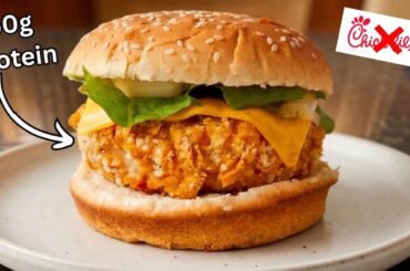 LOSE WEIGHT Eating This Crispy Chicken Sandwich (better than Chick-fil-a)