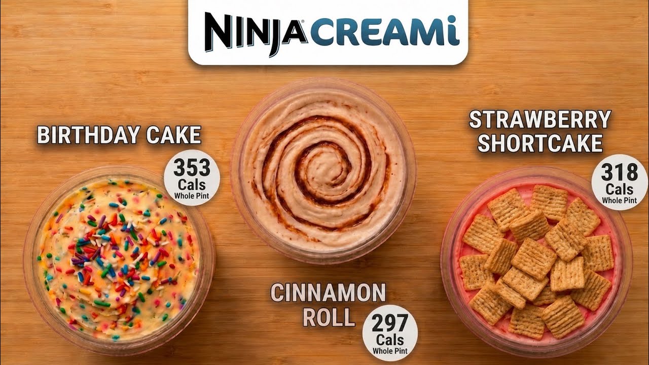 3 LOW CALORIE Ice Cream Recipes for FAT LOSS! (Ninja Creami) 3 LOW CALORIE Ice Cream Recipes for FAT LOSS! (Ninja Creami)
