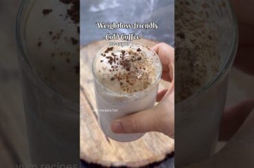 No Sugar Cold Coffee for weight loss #shorts #youtubeshorts #viral #trending #coffee #weightloss