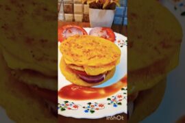 Healthy &Tasty Burger | without Maida | Besan Chilla Burger #healthy #weightloss #breakfast #food