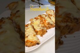 Cheesy Mushroom Sandwich Recipe | Easy Healthy Veg Sandwich in 10 Minutes #foodfunnel #mushroom