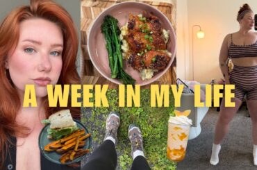 week in my life vlog: healthy meal ideas, staying active, running errands + organizing