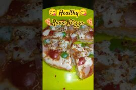 Healthy rawa pizza recipe #ytshorts #food #youtube #shorts