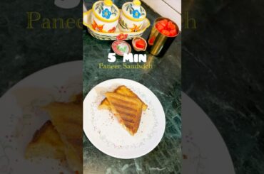 Healthy Cheesy Paneer Sandwich -in 5 Minutes #shorts