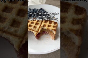 Protein Uncrustable Recipe, 50G of protein 360 calories! #highproteinrecipe #highproteinmeals