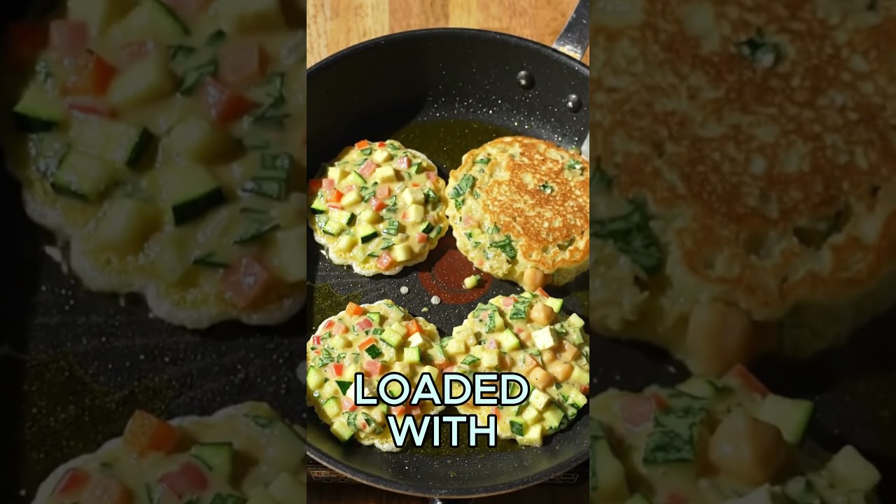 Easy Chickpea Pancake | Healthy Gluten-Free High-Protein Breakfast #easypancake #healthybreakfast Easy Chickpea Pancake | Healthy Gluten-Free High-Protein Breakfast #easypancake #healthybreakfast