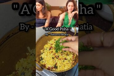 Tamanna Bhaiya Favourite Poha Recipe||Weight loss poha #youtubeshorts #tammannah #recipe #poha #food