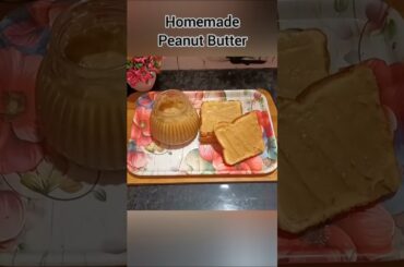 Homemade Peanut Butter Recipe #peanutbutter #healthy #recipe #easyrecipe #viral #ytshorts #shorts
