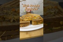 High Protein Sandwich | Cheesy Grilled  Sandwich #viral #food #recipe #fyp #shorts #healthy #trend