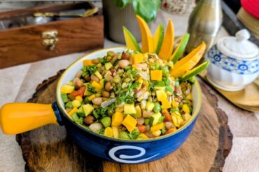 Refreshing Salad | Mango Corn and Sprouts Salad | Salad Recipe | healthy Salad Bowl