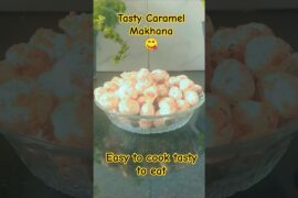 2min Healthy Caramel Makhana recipe#food#snack#recipe#cooking