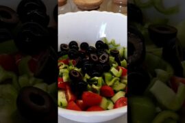 super quick salad #pasta salad #how to make #salad #healthy #food #homemade