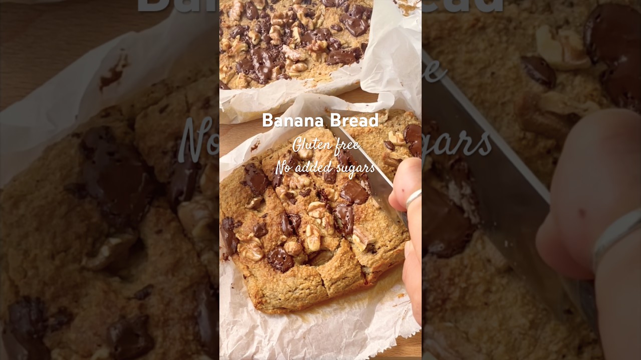 Moist healthier banana bread #glutenfree Moist healthier banana bread #glutenfree