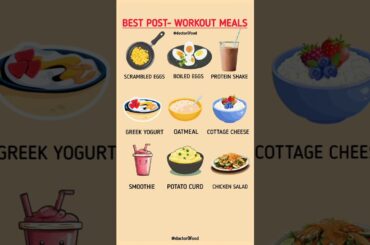 Best Post-Workout Meals for Faster Muscle Recovery & Growth | Top 9 Healthy Recovery Foods #healthy